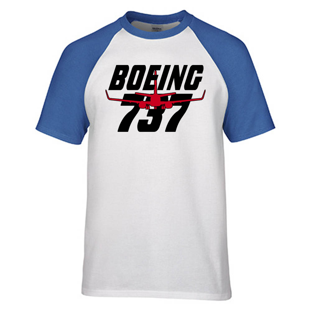 Amazing Boeing 737 Designed Raglan T-Shirts