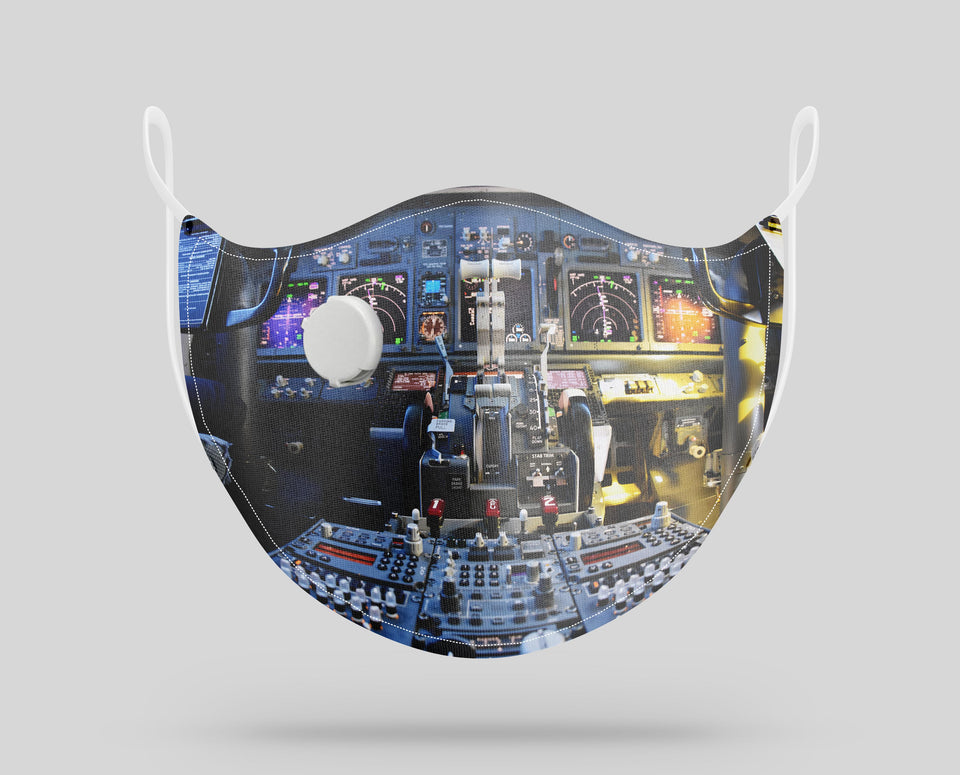 Boeing 737 Cockpit Designed Face Masks
