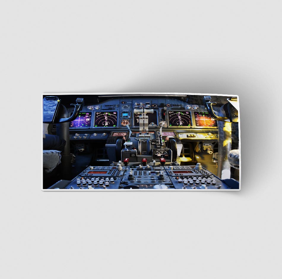 Boeing 737 Cockpit Designed Stickers