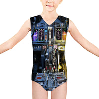 Thumbnail for Boeing 737 Cockpit Designed Kids Swimsuit