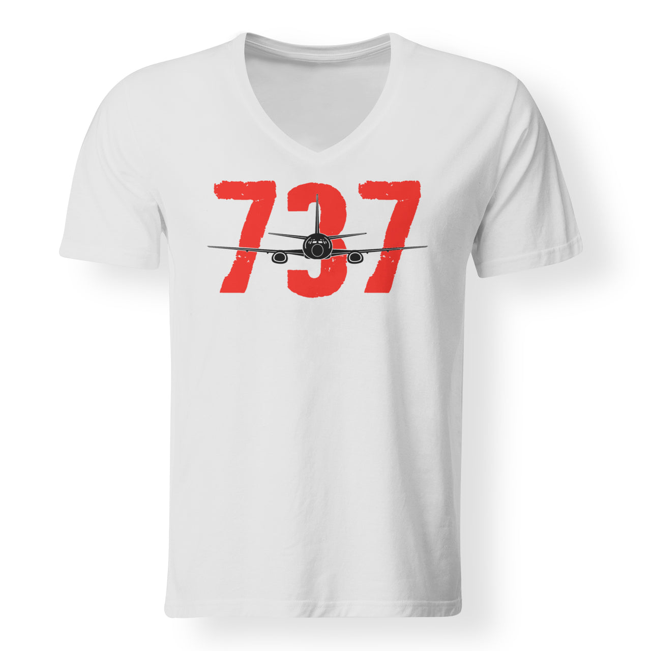 Boeing 737 Designed V-Neck T-Shirts