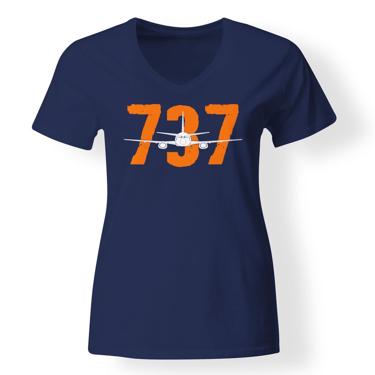 Boeing 737 Designed V-Neck T-Shirts