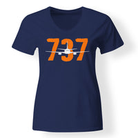 Thumbnail for Boeing 737 Designed V-Neck T-Shirts