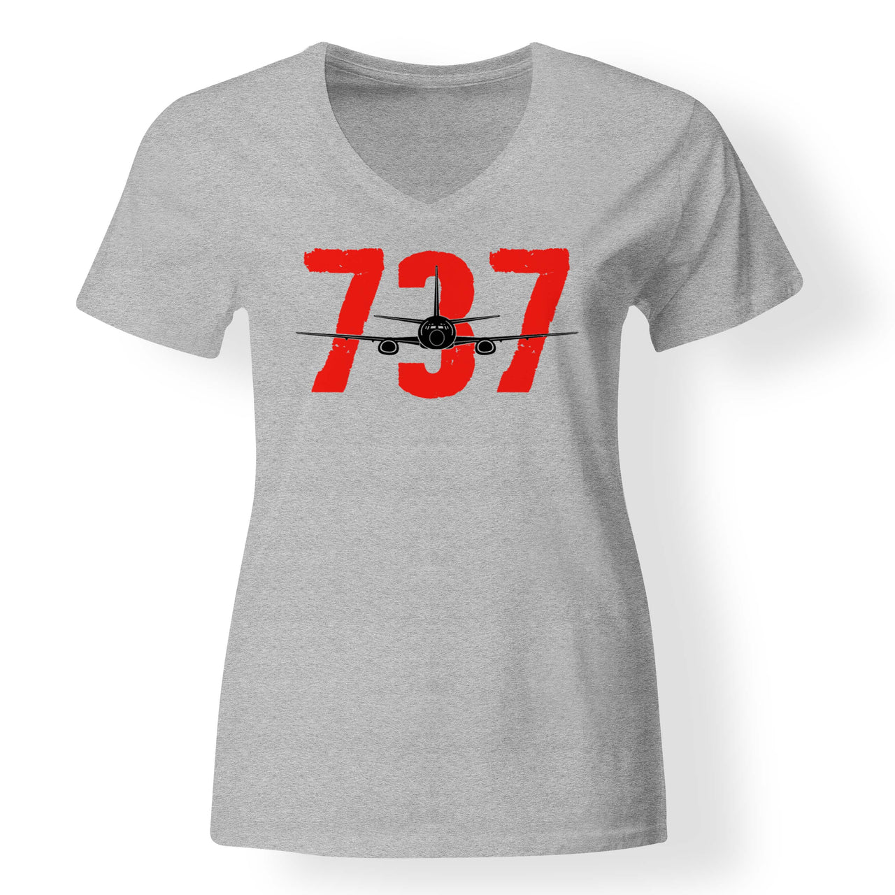 Boeing 737 Designed V-Neck T-Shirts
