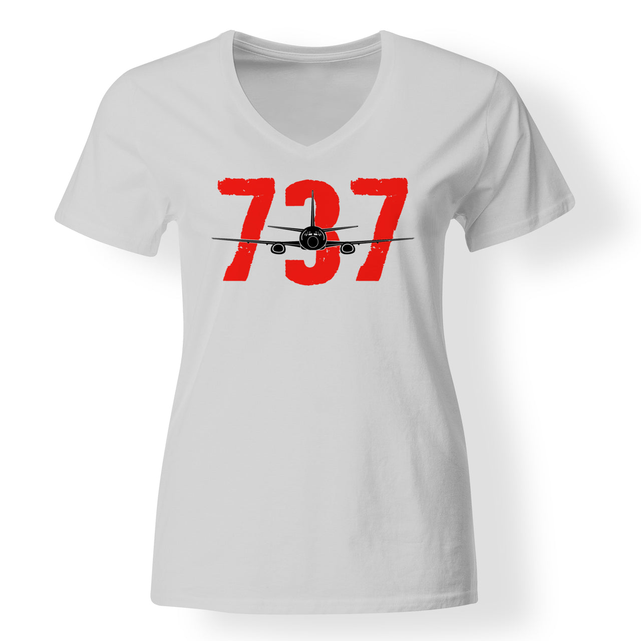 Boeing 737 Designed V-Neck T-Shirts