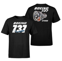 Thumbnail for Boeing 737 NG & CFM56 Engine Designed Double-Side T-Shirts