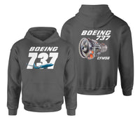 Thumbnail for Boeing 737 Engine & CFM56 Designed Double Side Hoodies