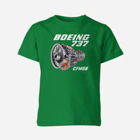 Thumbnail for Boeing 737 Engine & CFM56 Engine Designed Children T-Shirts