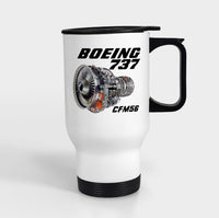 Thumbnail for Boeing 737 Engine & CFM56 Designed Travel Mugs (With Holder)