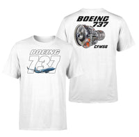 Thumbnail for Boeing 737 NG & CFM56 Engine Designed Double-Side T-Shirts