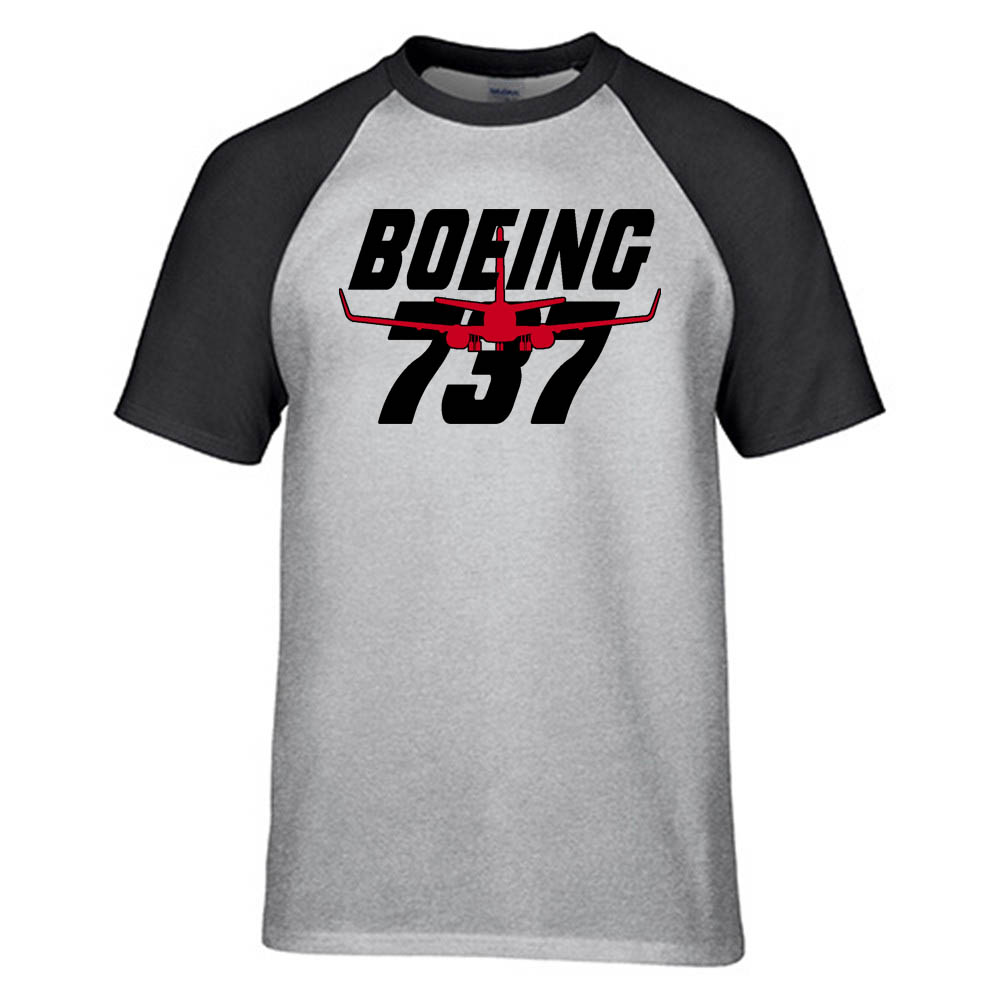 Amazing Boeing 737 Designed Raglan T-Shirts