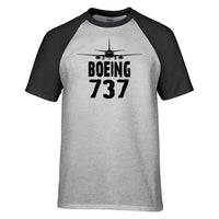 Thumbnail for Boeing 737 & Plane Designed Raglan T-Shirts