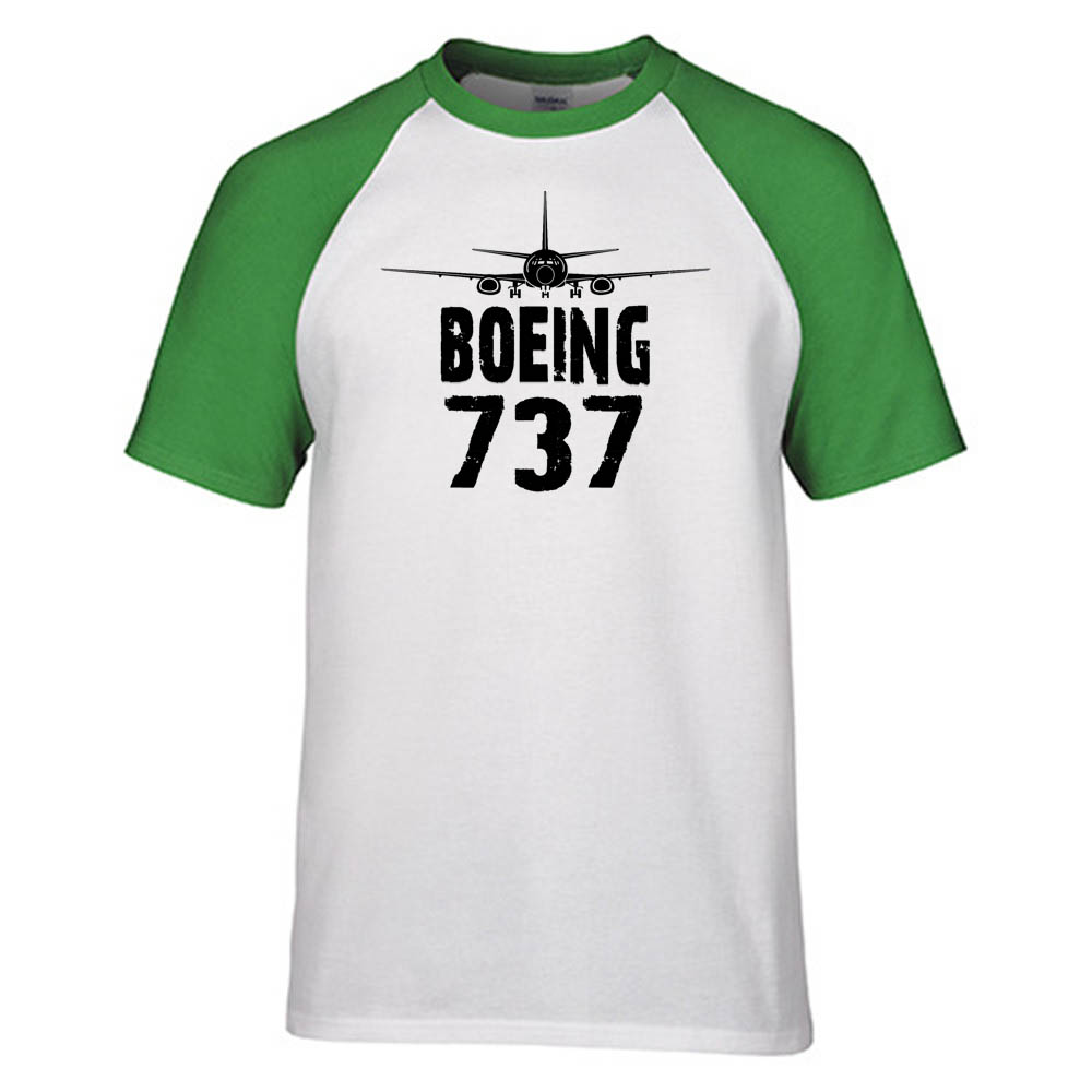 Boeing 737 & Plane Designed Raglan T-Shirts