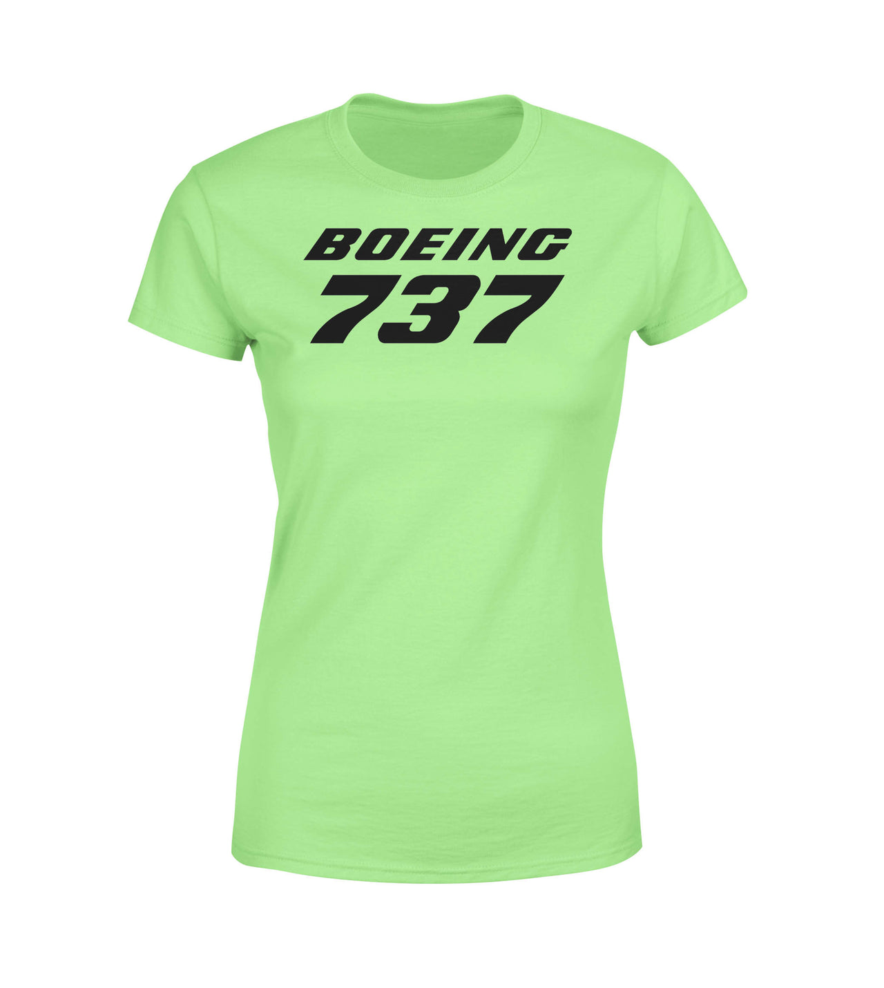 Boeing 737 & Text Designed Women T-Shirts