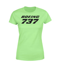 Thumbnail for Boeing 737 & Text Designed Women T-Shirts