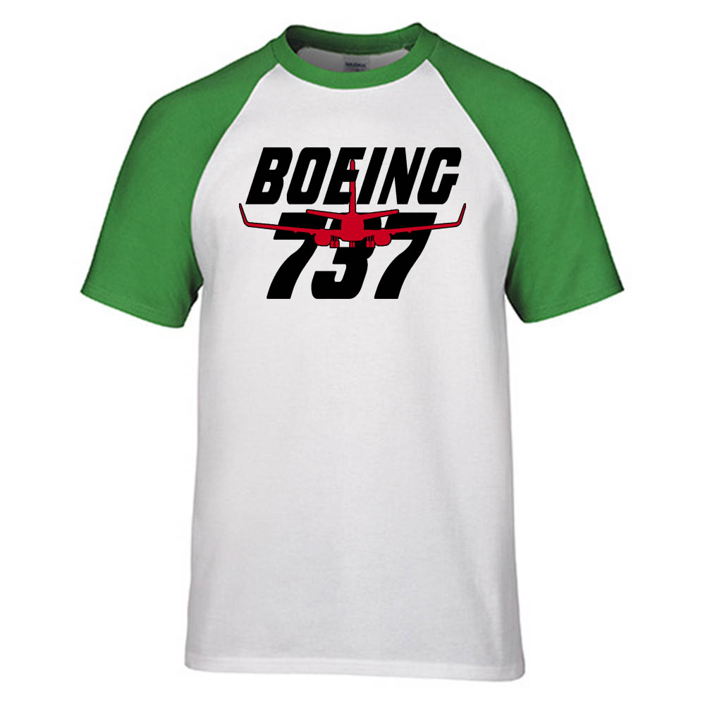Amazing Boeing 737 Designed Raglan T-Shirts
