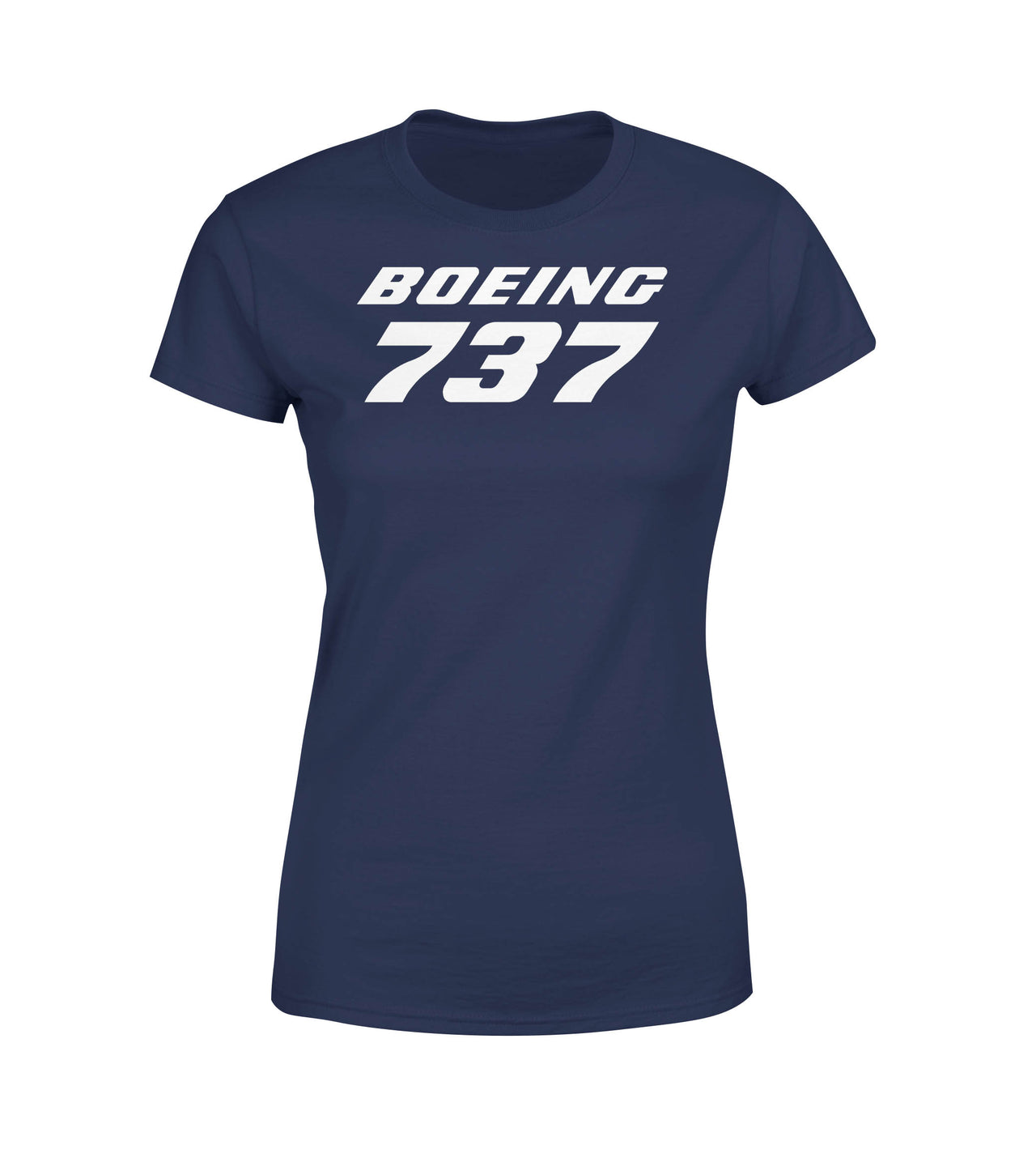 Boeing 737 & Text Designed Women T-Shirts