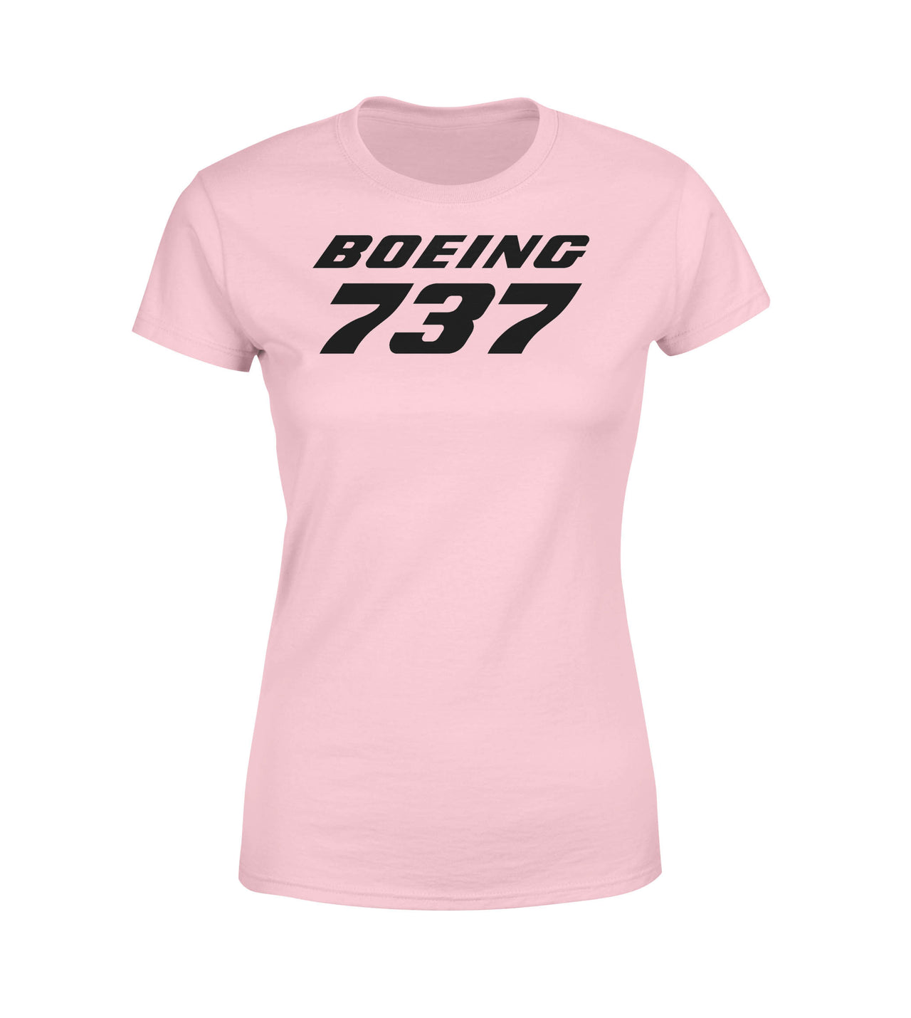Boeing 737 & Text Designed Women T-Shirts