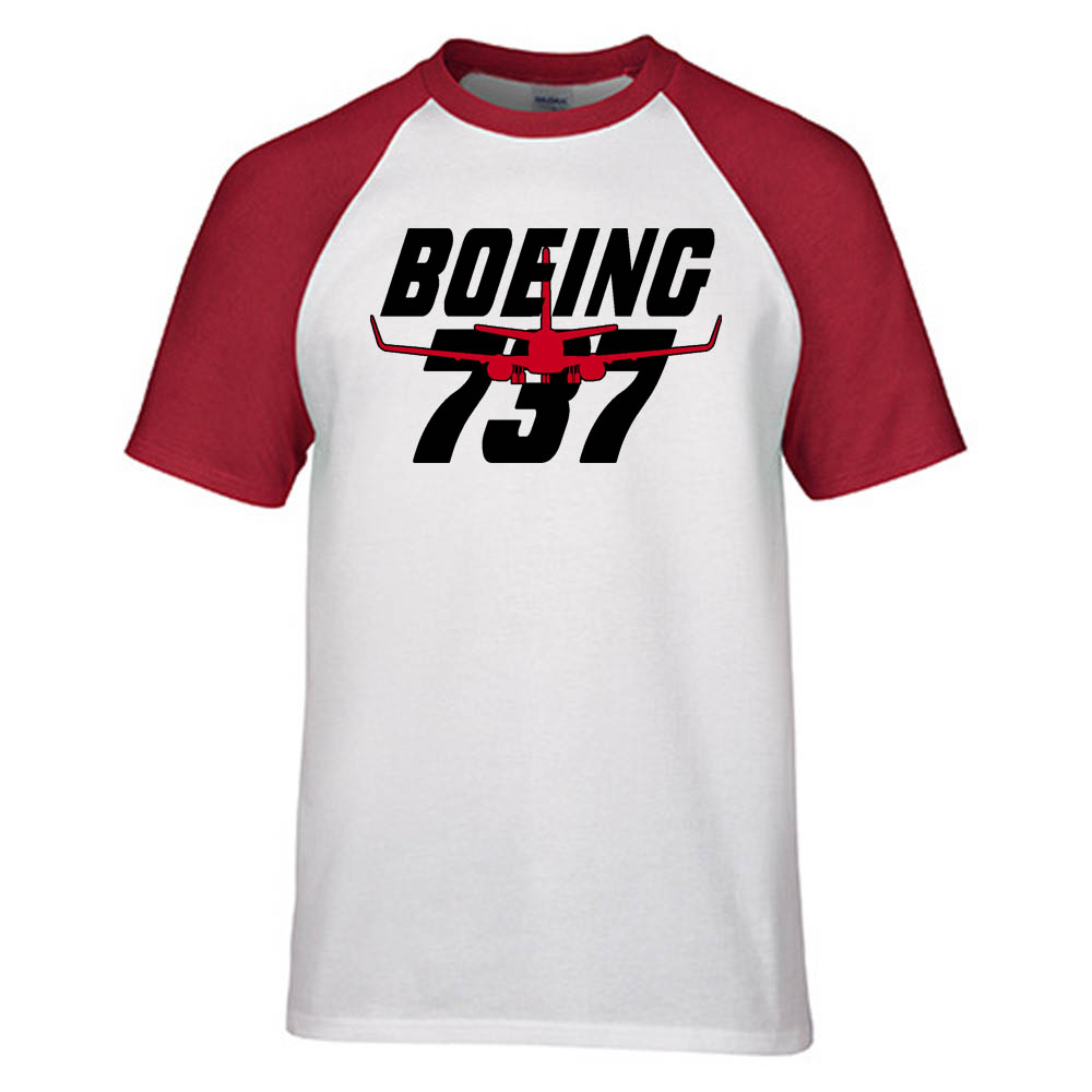 Amazing Boeing 737 Designed Raglan T-Shirts