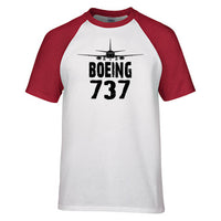 Thumbnail for Boeing 737 & Plane Designed Raglan T-Shirts