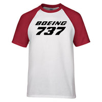 Thumbnail for Boeing 737 & Text Designed Raglan T-Shirts