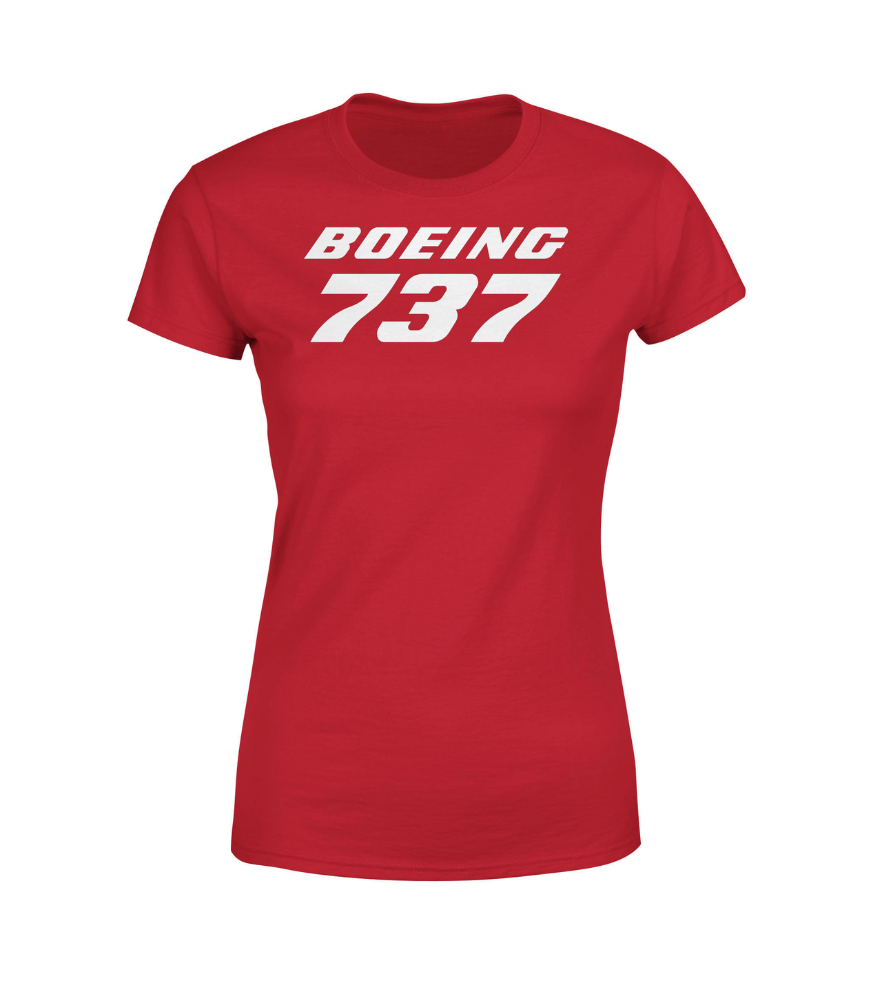 Boeing 737 & Text Designed Women T-Shirts