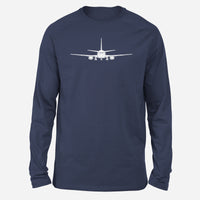 Thumbnail for Boeing 737 Silhouette Designed Long-Sleeve T-Shirts