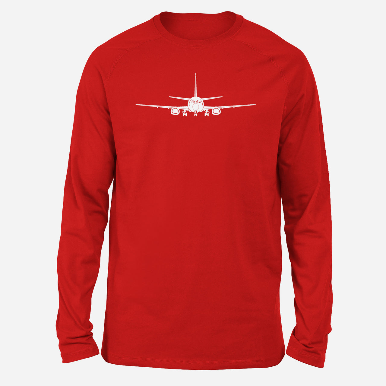 Boeing 737 Silhouette Designed Long-Sleeve T-Shirts