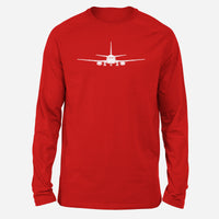 Thumbnail for Boeing 737 Silhouette Designed Long-Sleeve T-Shirts