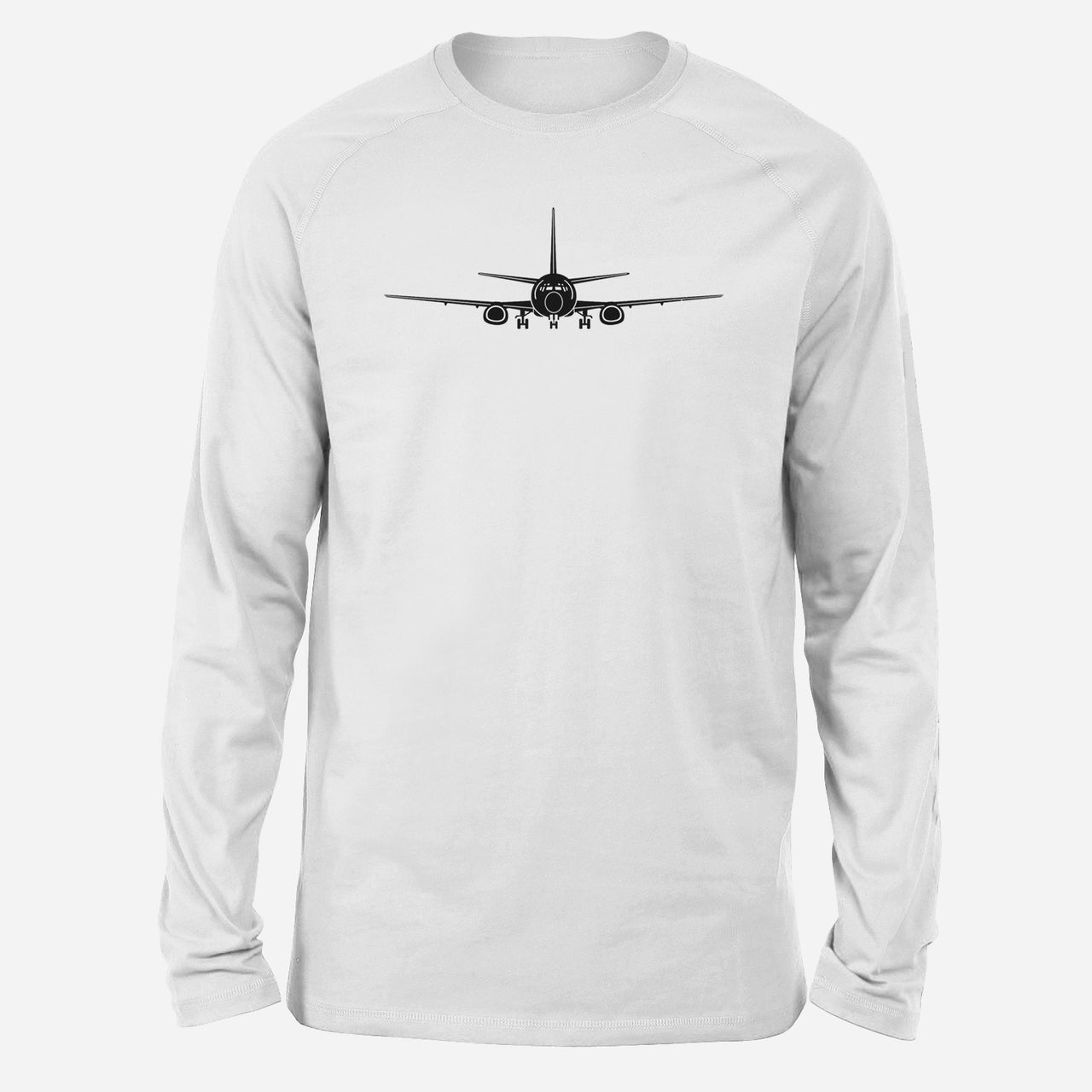 Boeing 737 Silhouette Designed Long-Sleeve T-Shirts