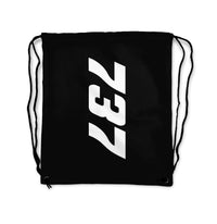 Thumbnail for Boeing 737 Text Designed Drawstring Bags