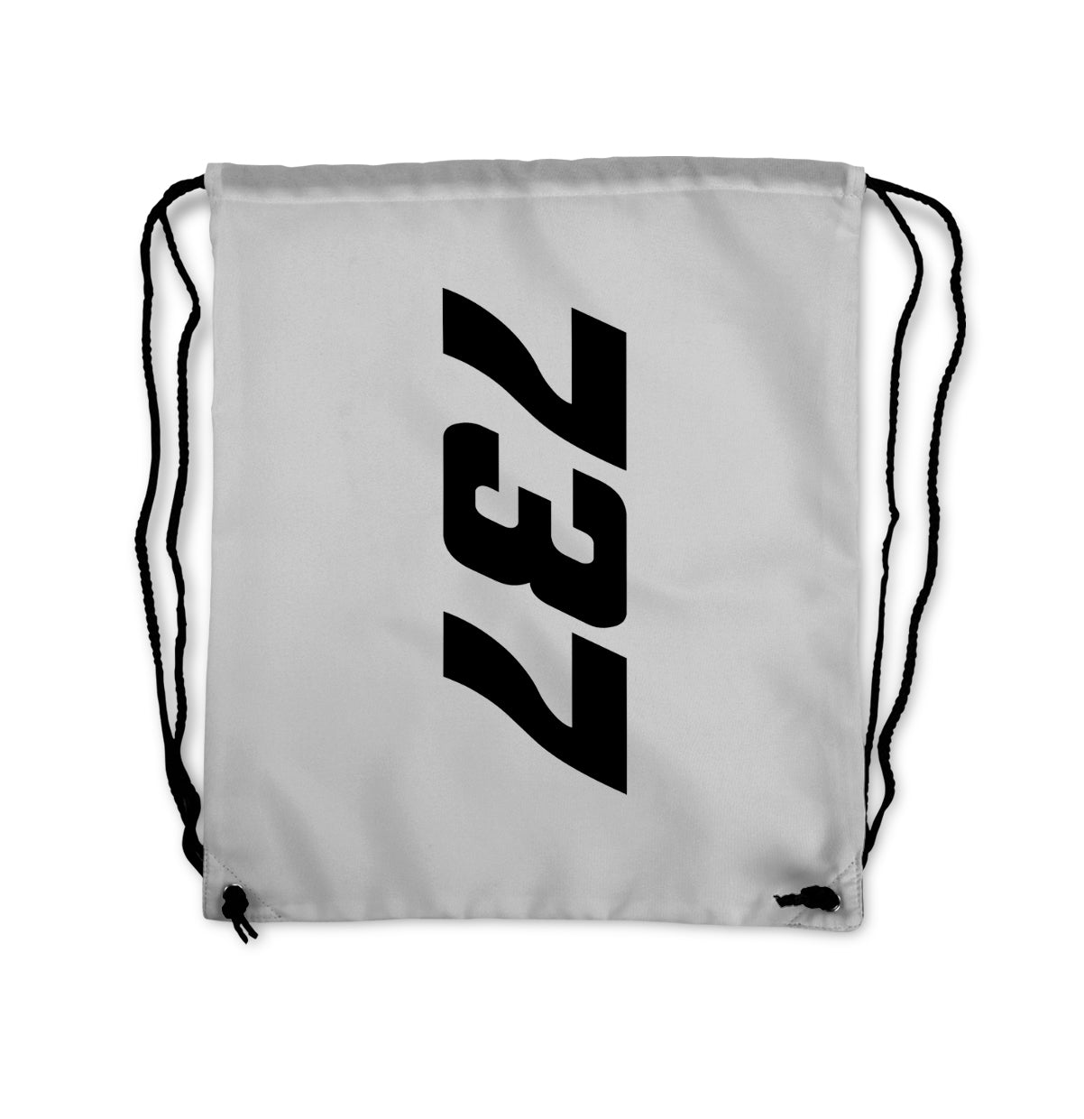 Boeing 737 Text Designed Drawstring Bags