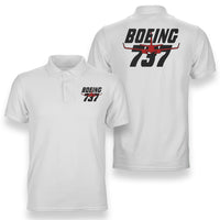 Thumbnail for Amazing Boeing 737 Designed Double Side Polo T-Shirts