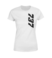 Thumbnail for 737 Side Text Designed Women T-Shirts