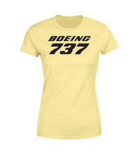 Thumbnail for Boeing 737 & Text Designed Women T-Shirts