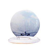 Thumbnail for Boeing 737 & City View Behind Designed Pins