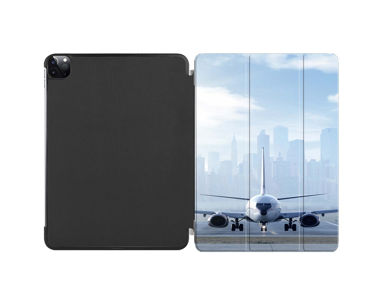 Boeing 737 & City View Behind copy Designed iPad Cases