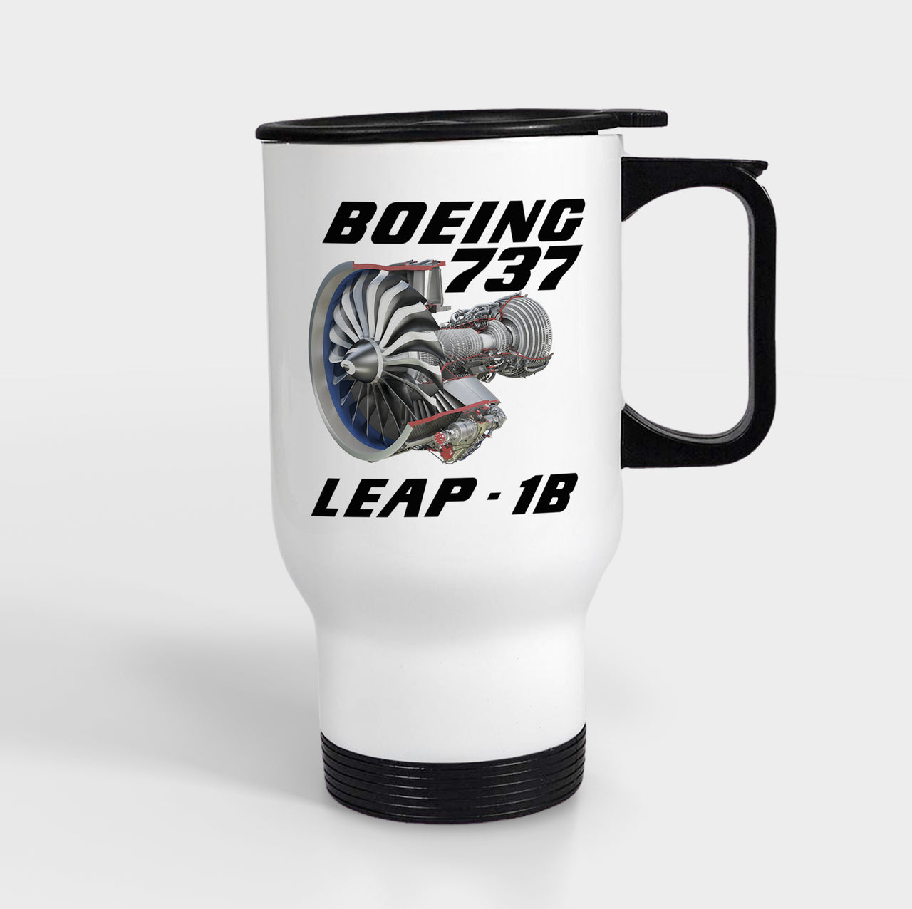Boeing 737 & Leap 1B Engine Designed Travel Mugs (With Holder)