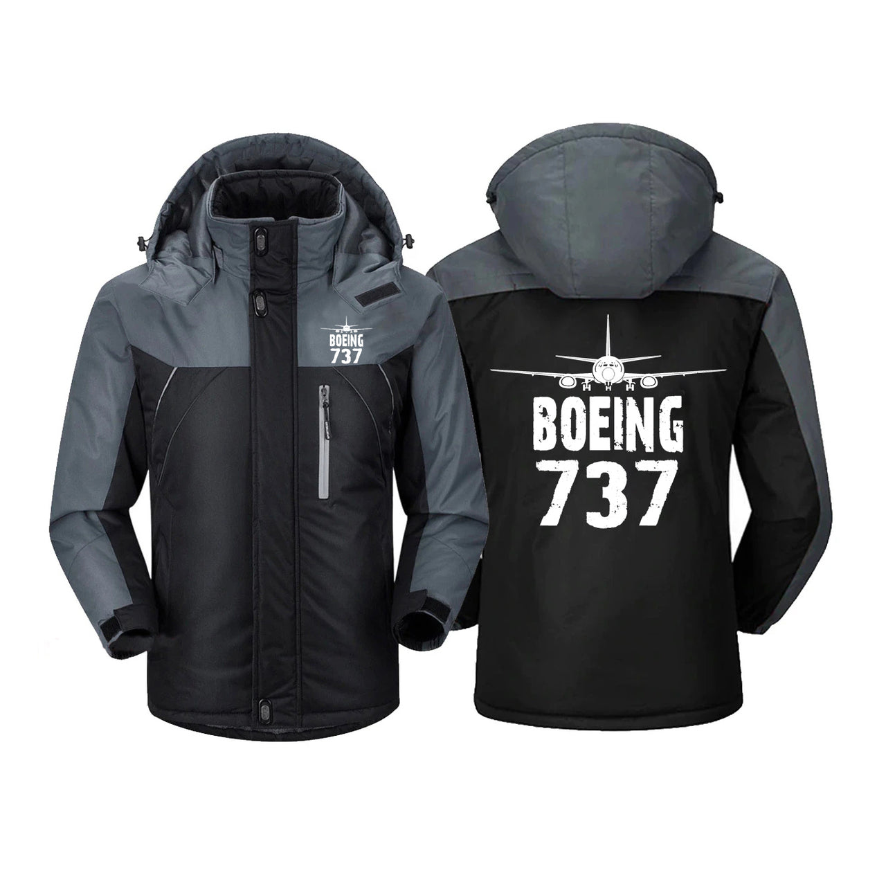 Boeing 737 & Plane Designed Thick Winter Jackets