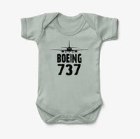 Thumbnail for Boeing 737 & Plane Designed Baby Bodysuits