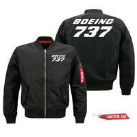 Thumbnail for Boeing 737 Text Designed Pilot Jackets (Customizable)