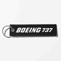 Thumbnail for Boeing 737 & Text Designed Key Chains