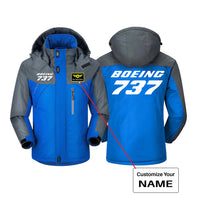 Thumbnail for Boeing 737 & Text Designed Thick Winter Jackets