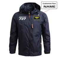 Thumbnail for Boeing 737 & Text Designed Thin Stylish Jackets