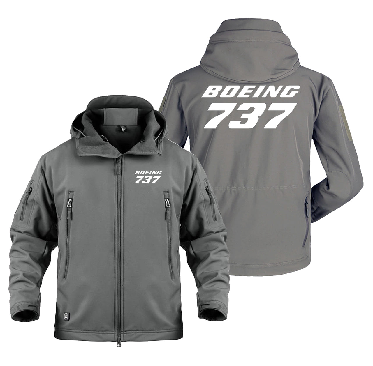 Boeing 737 & Text Designed Military Jackets (Customizable)