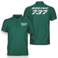 Thumbnail for Boeing 737 & Text Designed Double Side Polo T-Shirts