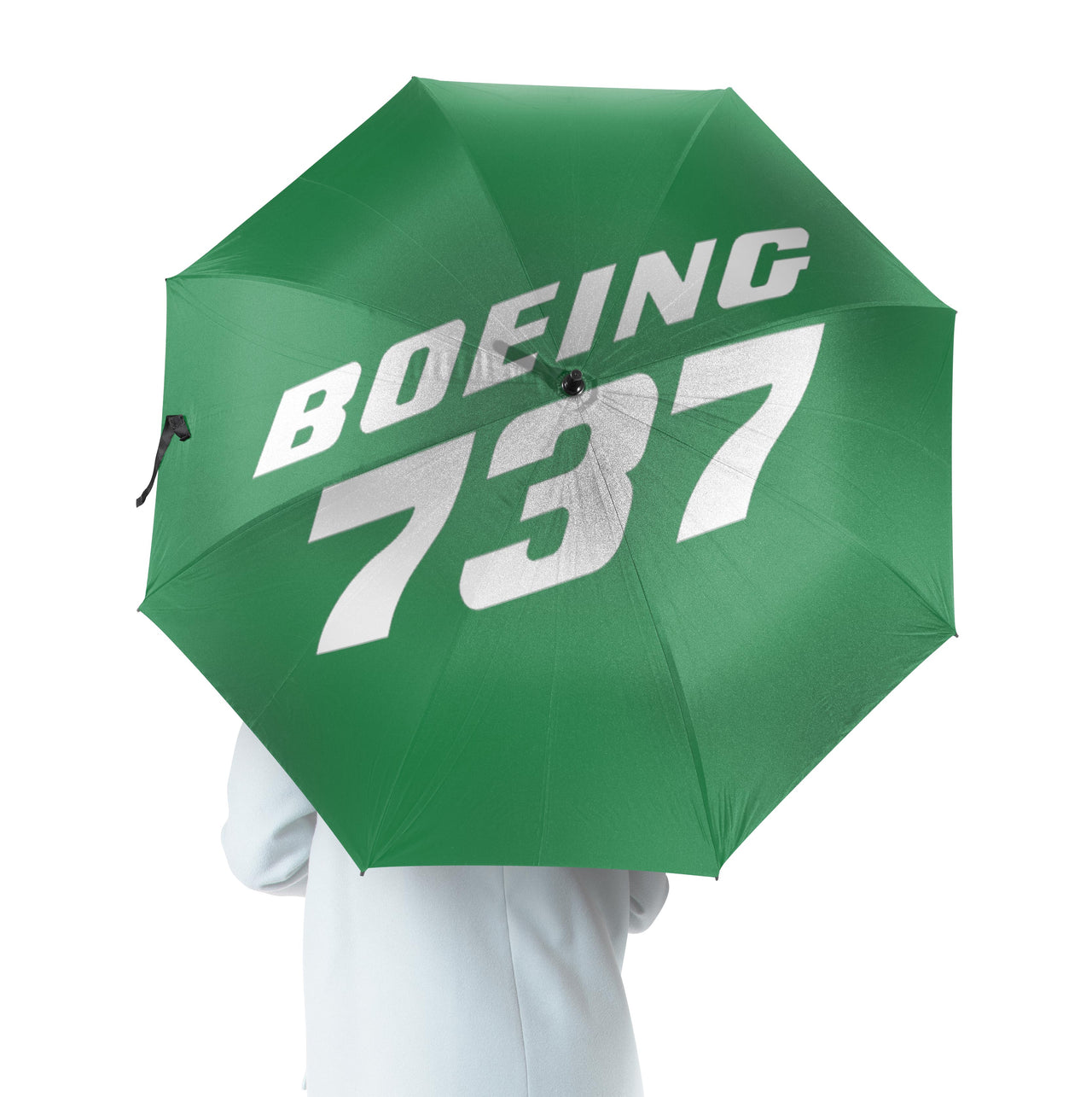 Boeing 737 & Text Designed Umbrella