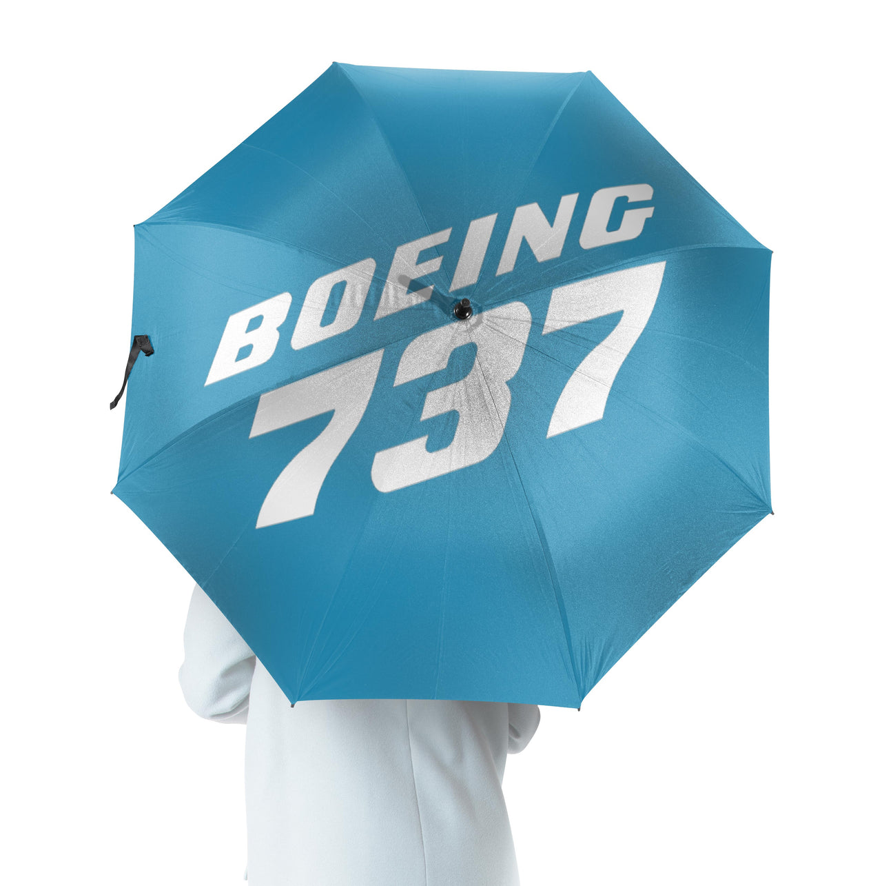 Boeing 737 & Text Designed Umbrella