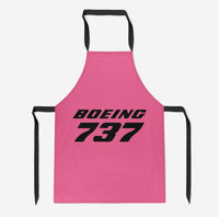 Thumbnail for Boeing 737 & Text Designed Kitchen Aprons