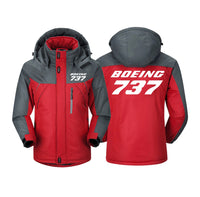 Thumbnail for Boeing 737 & Text Designed Thick Winter Jackets